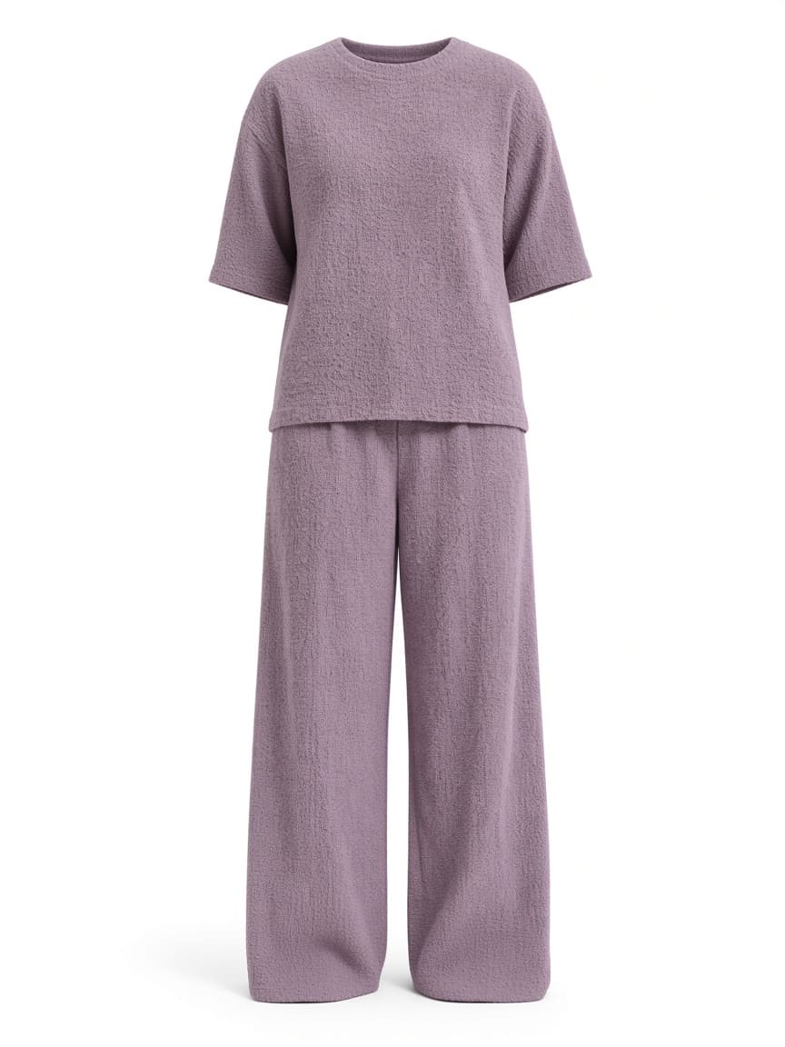 Lilac crinkle co-ord